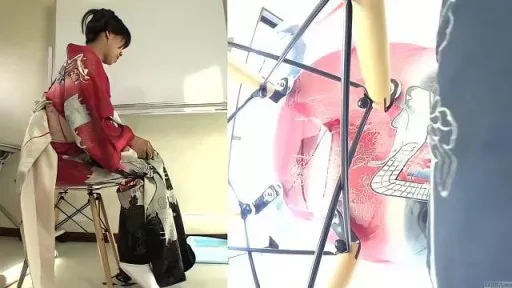  Subtitled Japanese Kimono Pee Desperation Failure In HD #Zenra 