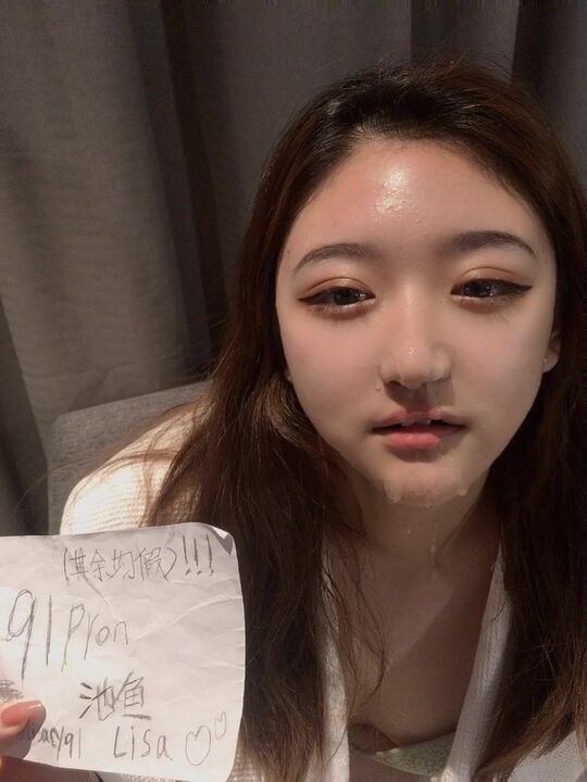 ⁣Beautiful lady gets fucked after facial 