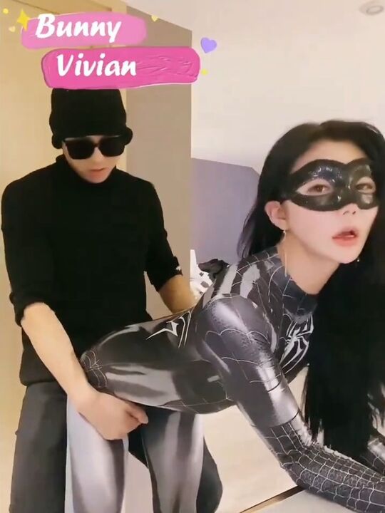Facial and doggy fuck horny goddess who cosplay spiderman 