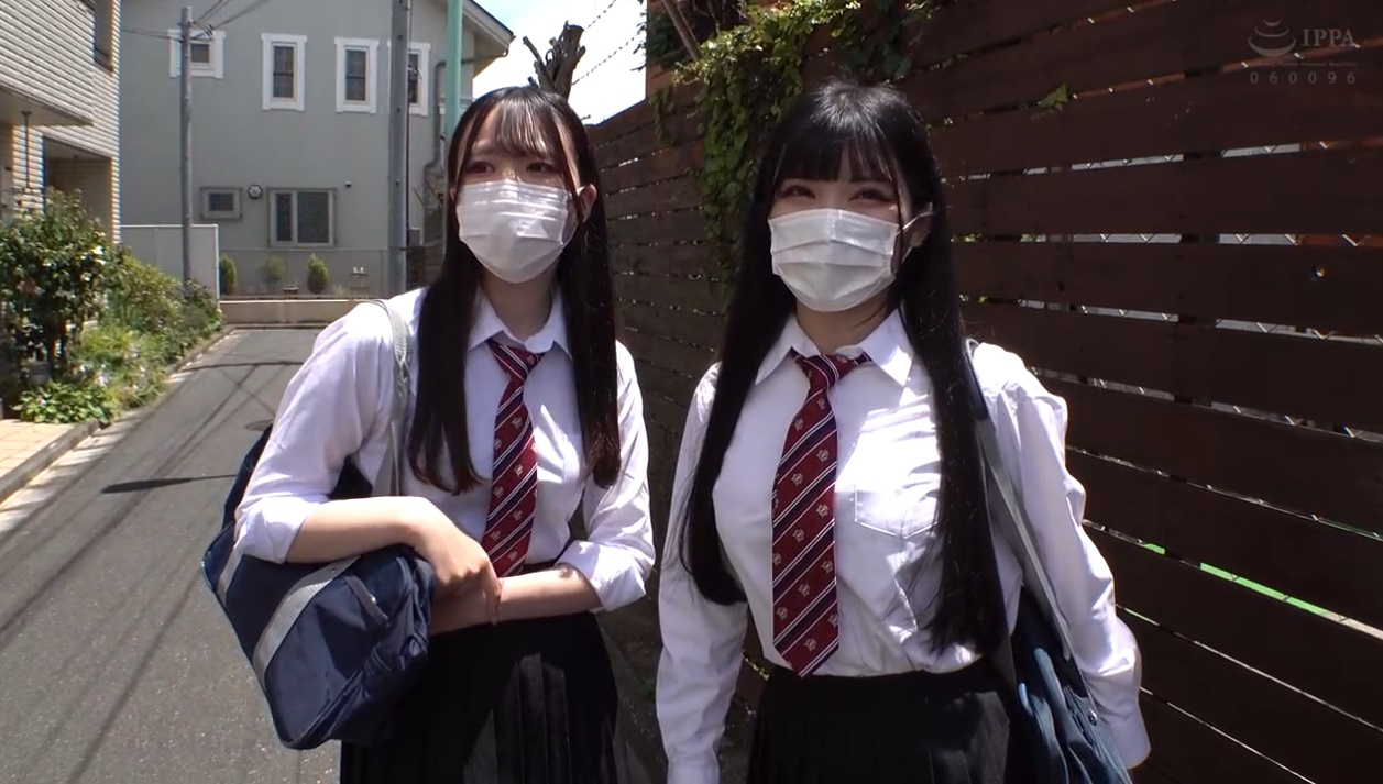 230ORECO529 Threesome with two pretty school girls 