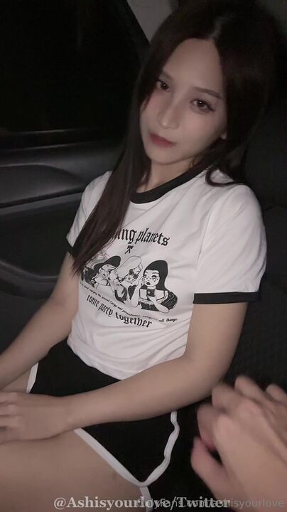 Perfect girl having sex in car 