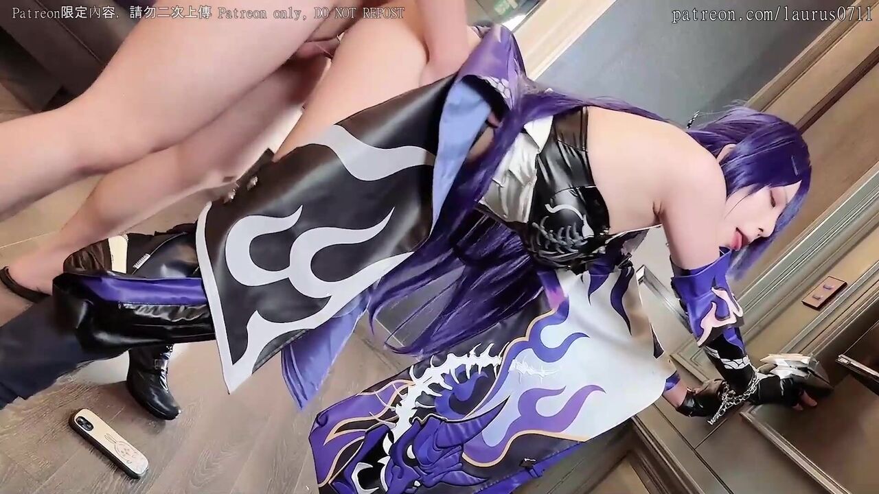 Sexy coser Acheron in Honkai: Star Rail got doggy fucking to orgasm 