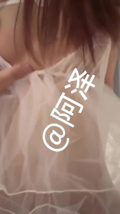 Fuckiing hard te*** girl in wedding dress 