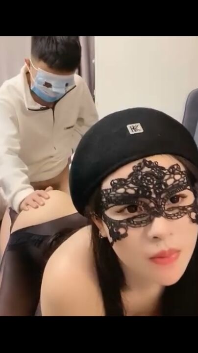 Hard fuck busty girl with eyemask 
