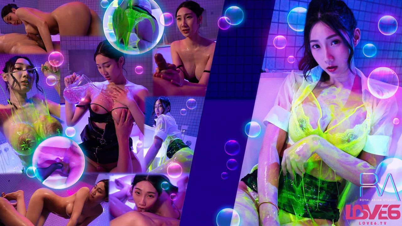 RAS306 Busty beauty takes a soap bath with you 