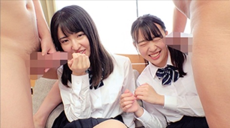 230ORECO555 Two innocent school girls gets cumshot in her mouth 