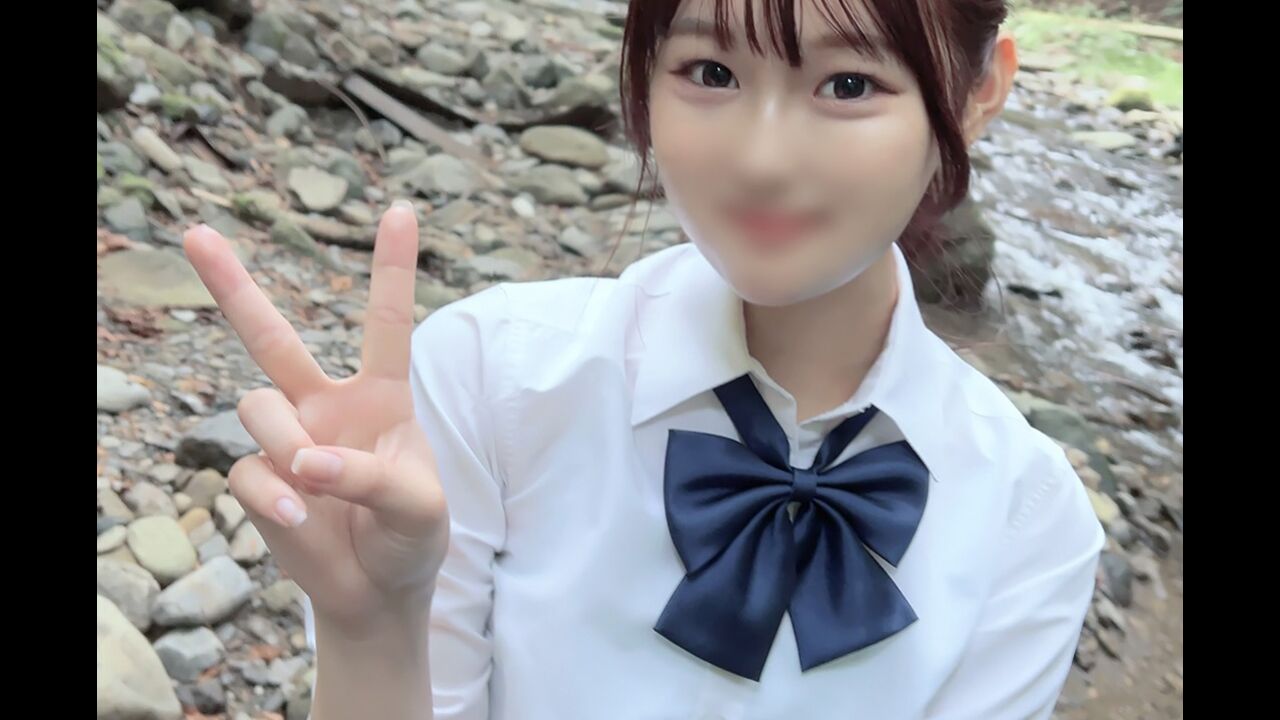 FC2PPV3964877 Innocent school girl gets creampie besides the river 