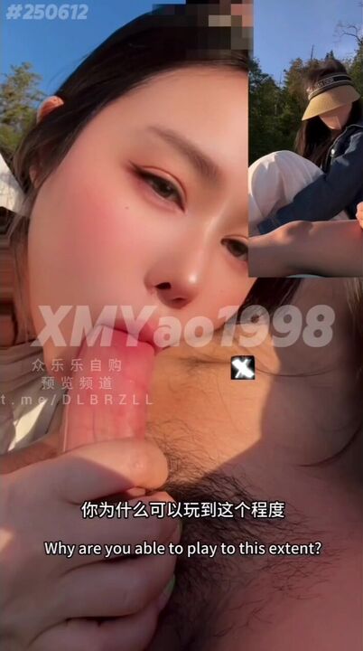 ⁣Couple was  jerking off and blowjob on public beach 
