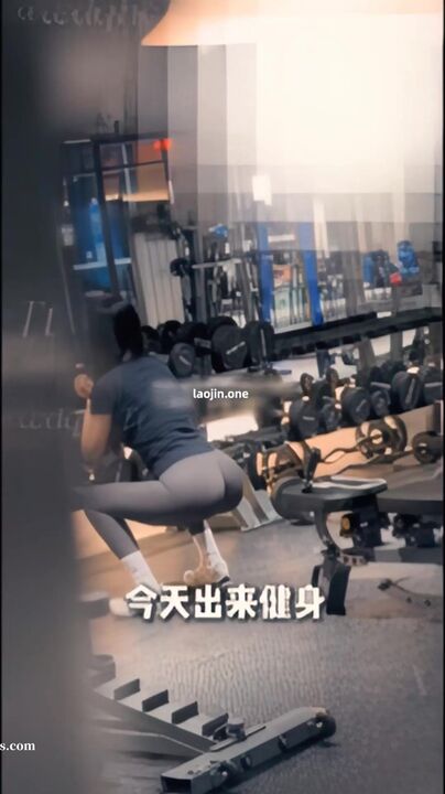 Pickup a girl with perfect body in gym room 