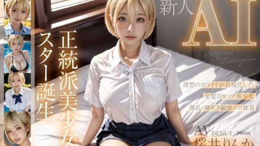 AIFOCS-002 [New AI] A new orthodox beautiful girl star is born, blonde H-cup Sakurai Rinka 