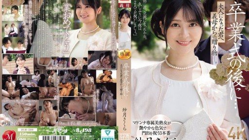 JUR-599 After the graduation ceremony... A gift from your stepmother to you now that youre an adult. Satsuki Sakura 